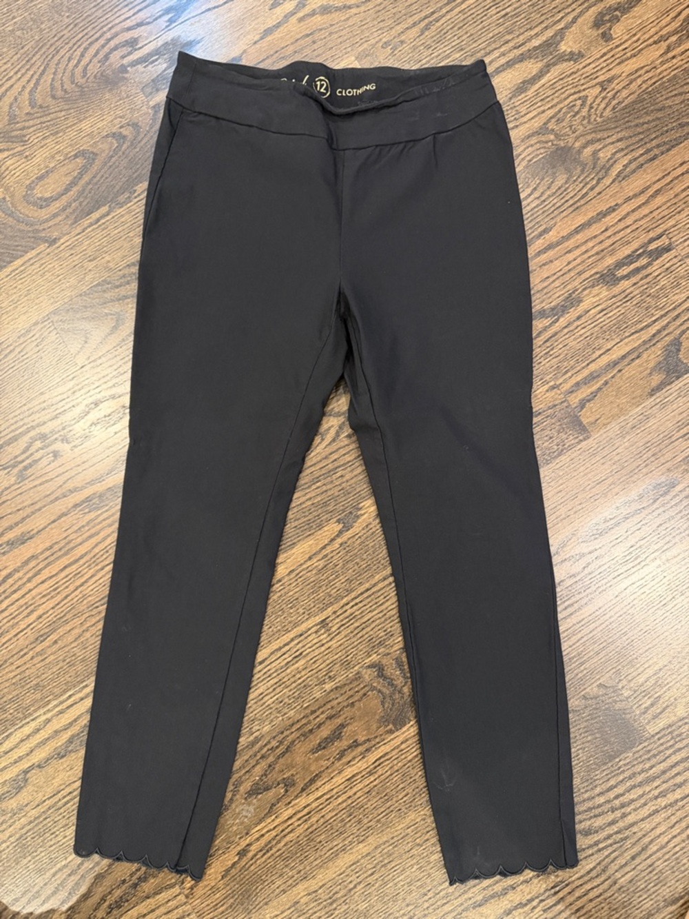 Classic Black Straight-Leg Pants
